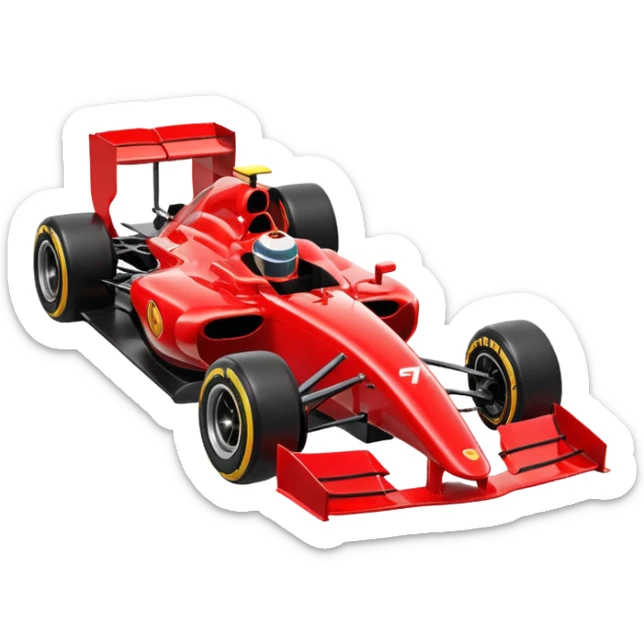f1 side view sticker