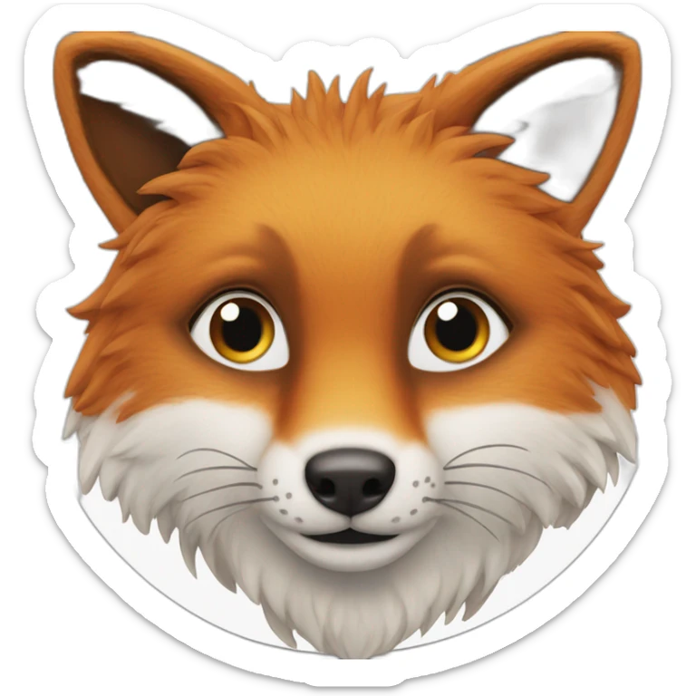 renard des neige sticker