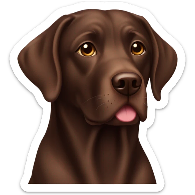 Chocolate lab  sticker