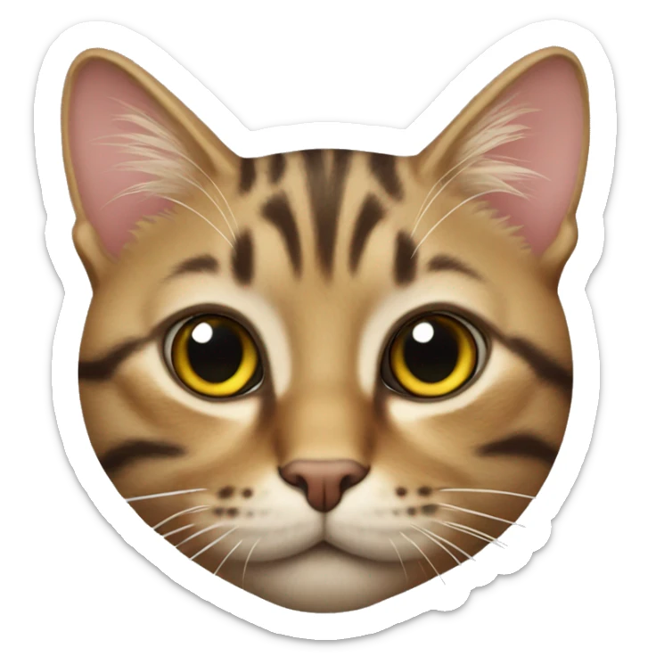 tabby cat sticker