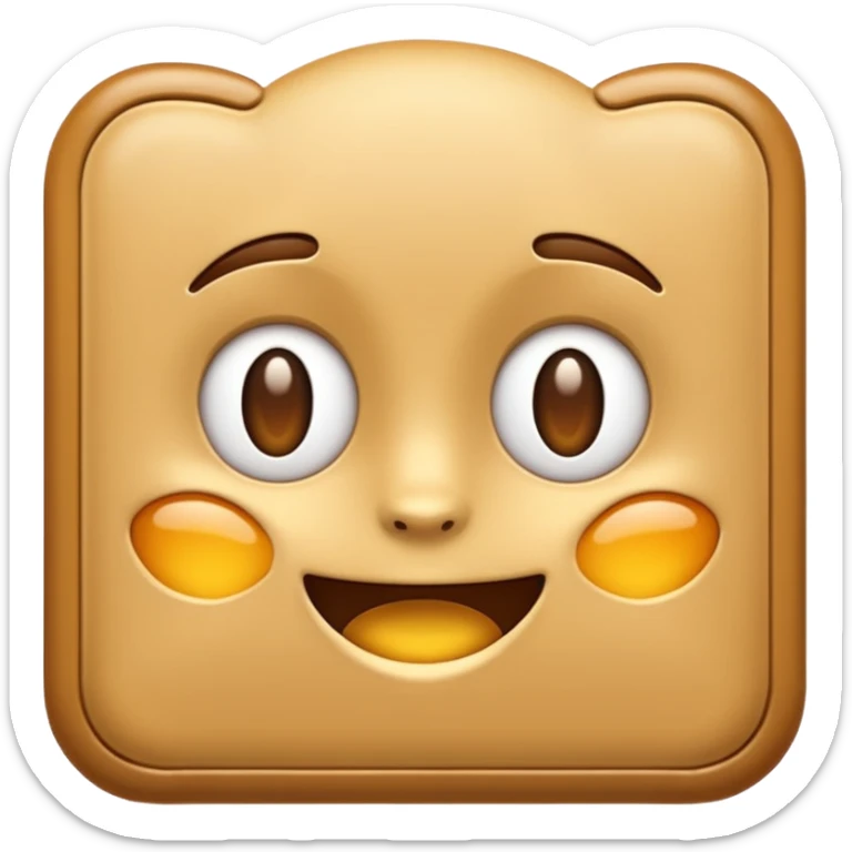 Create an emoji-style illustration of a tequeño, a traditional Venezuelan snack. It should look like a small, golden-brown, fried cheese stick with a smooth, slightly crispy exterior. Match modern emoji aesthetics sticker