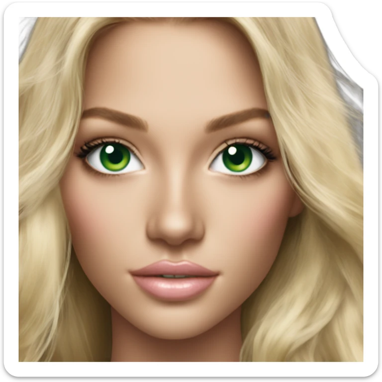 Photo of victoria secret model blonde green eyes  sticker
