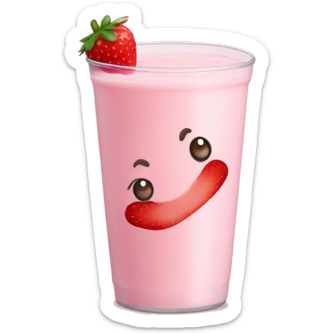 strawberry milk sticker