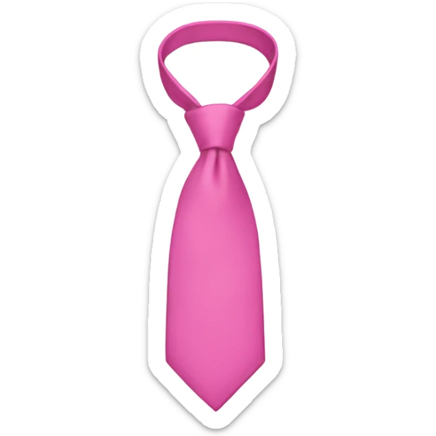 pink tie  sticker