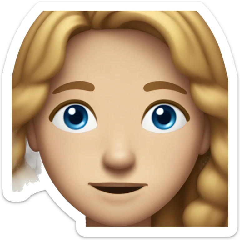 Not fat, but not skinny. Slightly freckles with acne. Light brown hair and blue eyes. Good teeth. Slightly big nose.  sticker