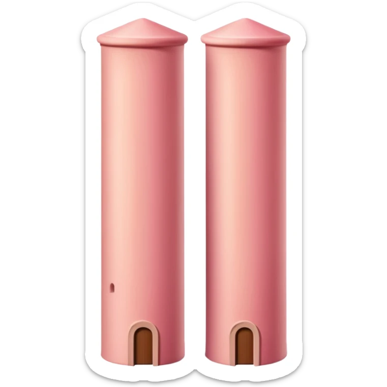 two towers of bologna, one higher than the other sticker