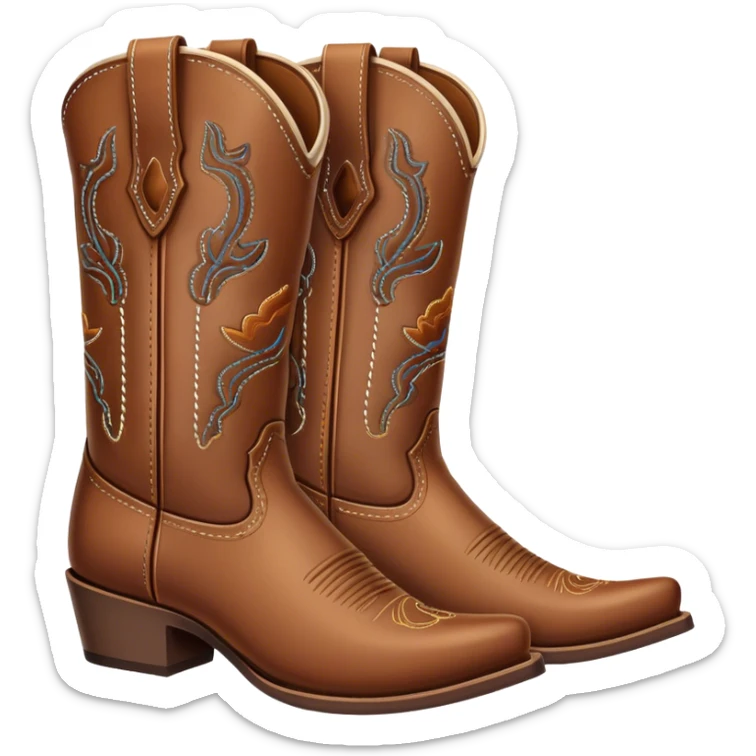 Cowboy boots sticker
