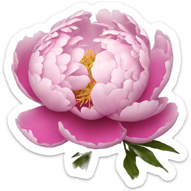 Peony sticker