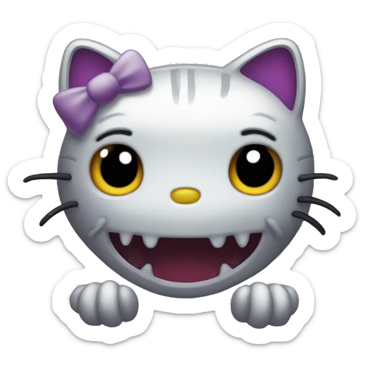 spooky hello kitty  sticker