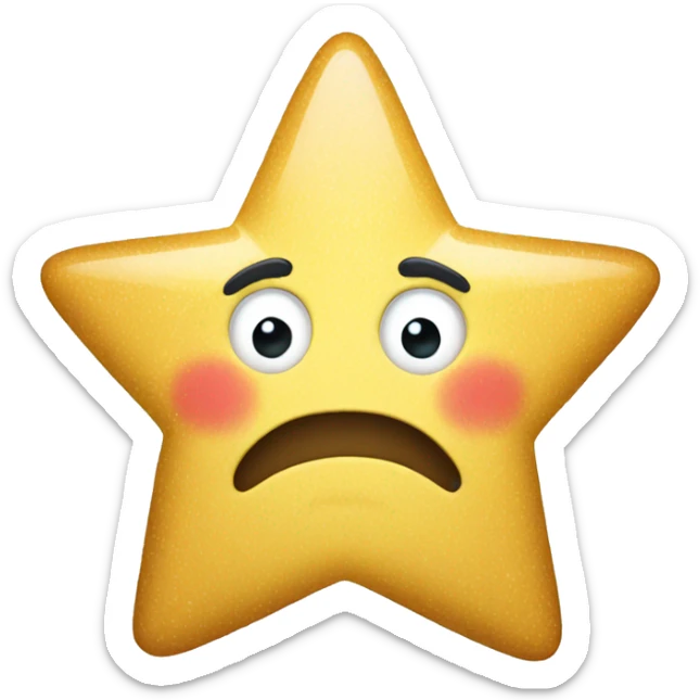 Star, that is only filled 50% sticker