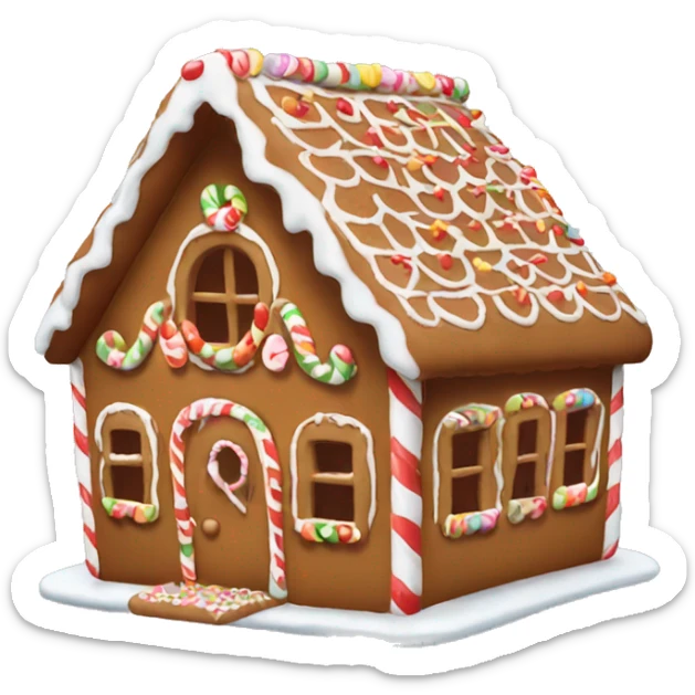 gingerbread house sticker