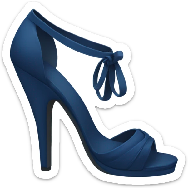 Dark blue heel sticker