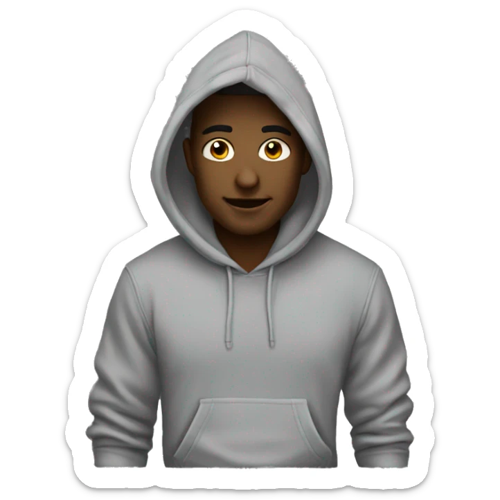 hoodie grey sticker