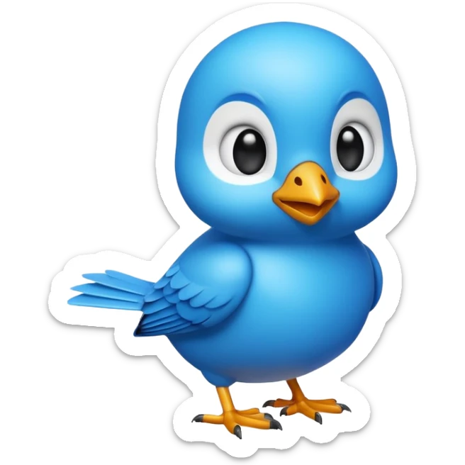 
3D emoji of a small bird, in Apple Memoji style. Soft studio lighting, glossy finish, black background, minimalistic and centered composition.
 sticker