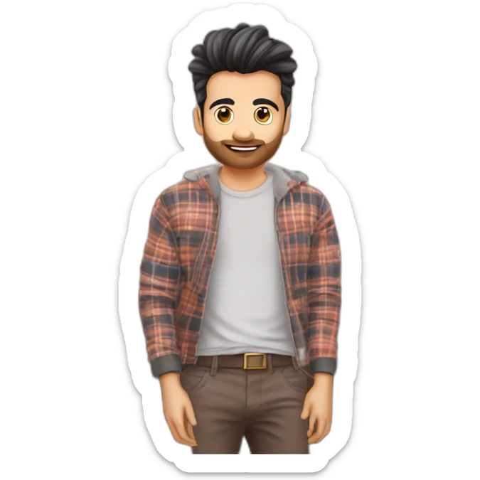 Meri Instagram ID ke upar ek baitha hua ladke ka photo ID ka naam sanatani creators sticker