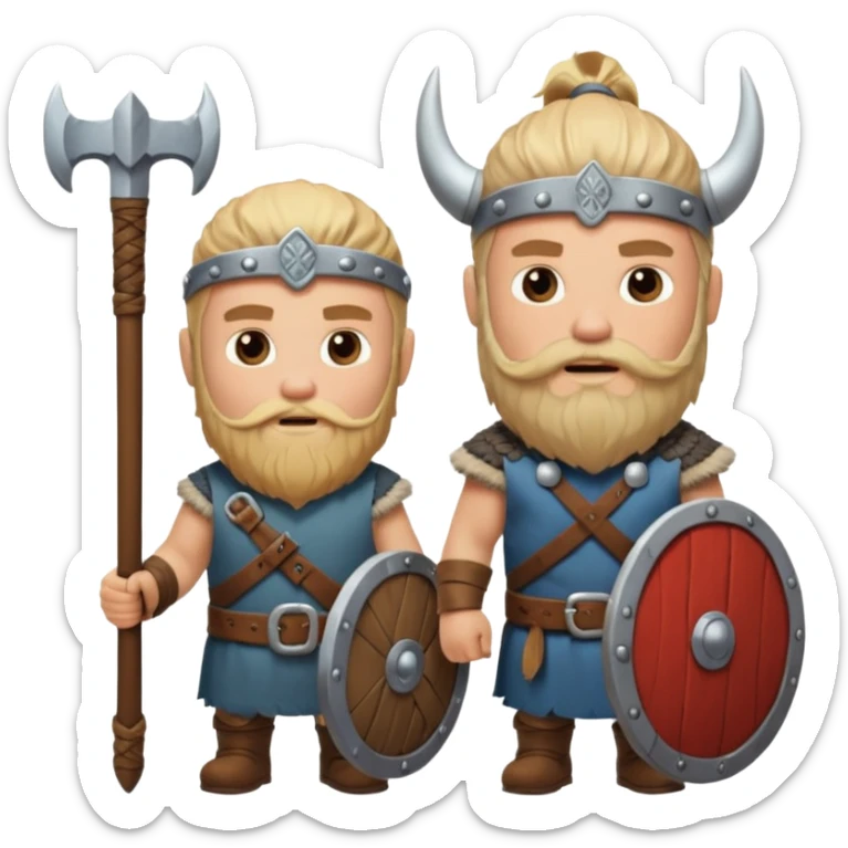 bana kick yayınları için sakallı sarışın viking abonelik rozeti oluştur 1. seviye olanın ekipmanları tahta olsun 2. seviye olanınkiler gümüş olsun 3. seviyeler savaşçı gibi görünsün 4. seviyeler berzerker gibi görünsün  sticker