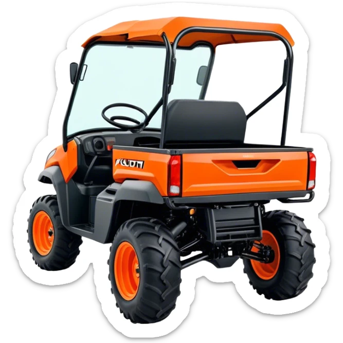 Farm Utility Vehicle (UTV) - Kubota RTV-XG850 (Model Year: 2021) (Iconic colour: Orange) sticker