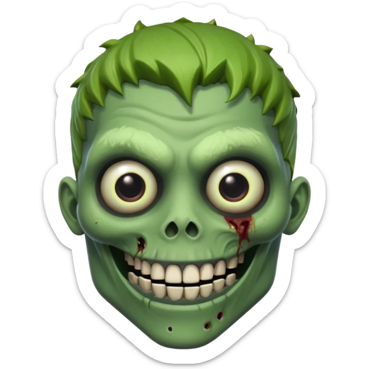 smiling zombie
looks like the husk from fortnite save the world games
zombie skulls sticker