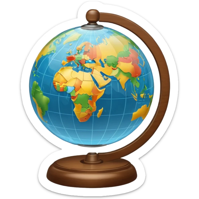 Globe sticker