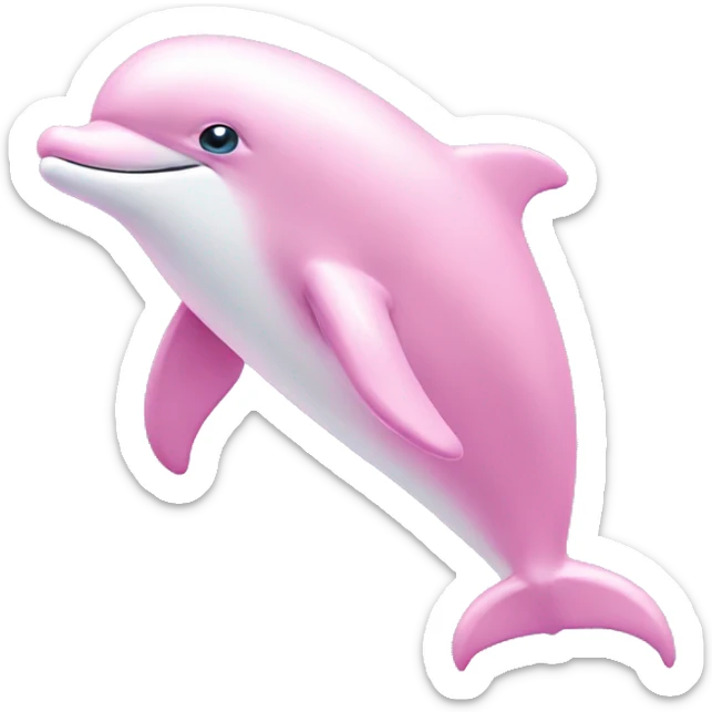 Pastel-pink-colors-dolphin sticker