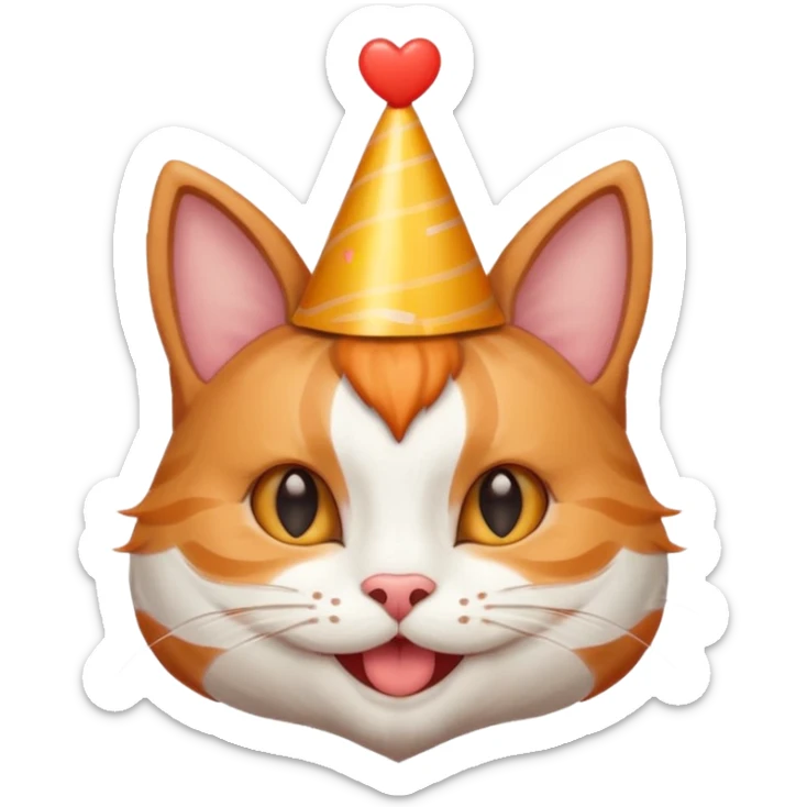 Give me a random emoji  to make the popular emoji cats   it has to have horns like the hearts have to be the ears, but give me a accessory ideas, give me some emoji accessory I dirt that could help sticker