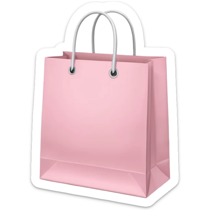 beautiful shopping bag sticker