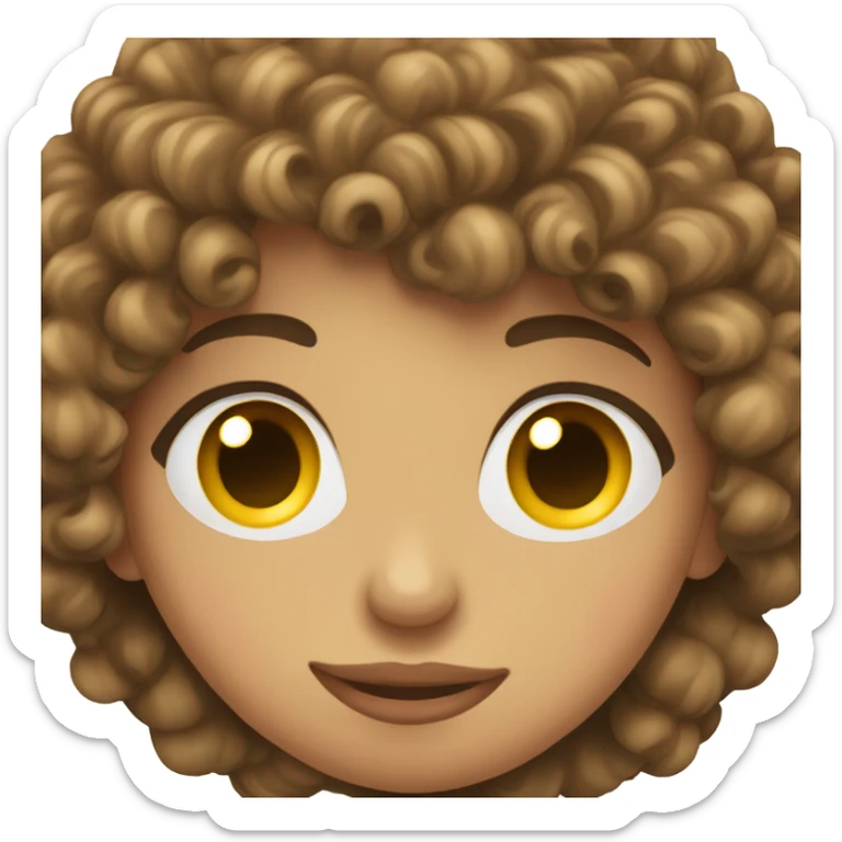 Girl kiss her boyfriend that’s mixed and curly hair sticker
