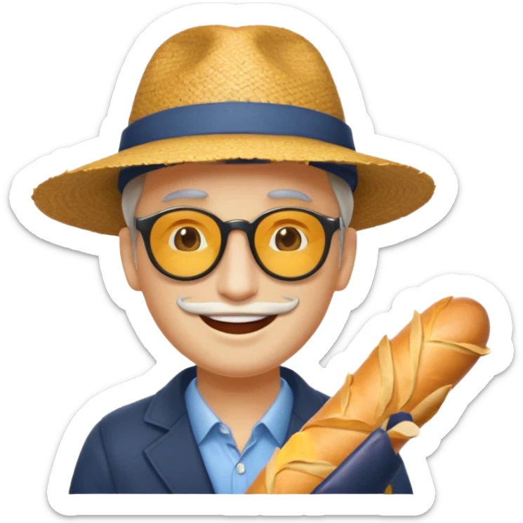 Un humain homme avec un chapeau  et des sunglasse et une baguette magique sticker