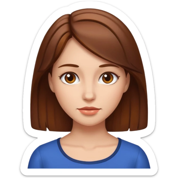 👸 use this emoji but give it white skin and brown hair sticker