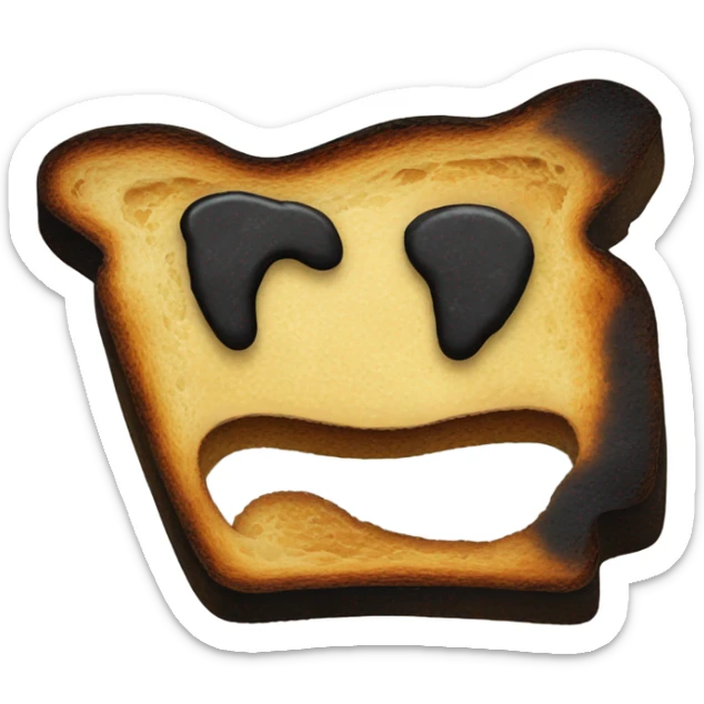 dead toast sticker