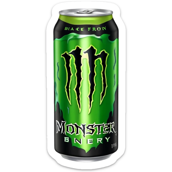 Normal can of monster energy drink nothing else no extra details needed just the real monster can  sticker