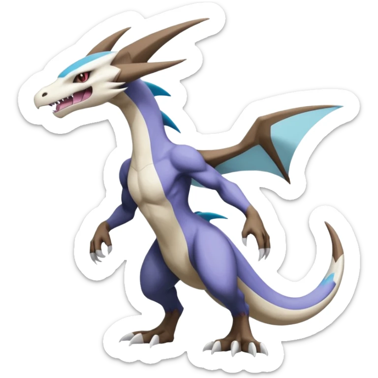 Noivern-Latios-Marowak-Lugia-Fakémon-hybrid-creature (full body)  sticker