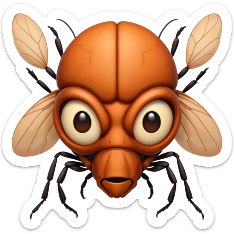 Persona cara de mosca sticker