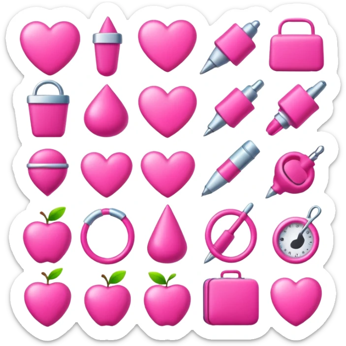 Pink things sticker