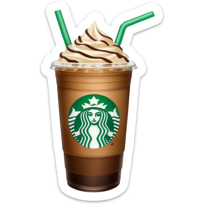 Starbucks iced coffee with Dubai chivalry bar with green filling and burn Khalifa  sticker