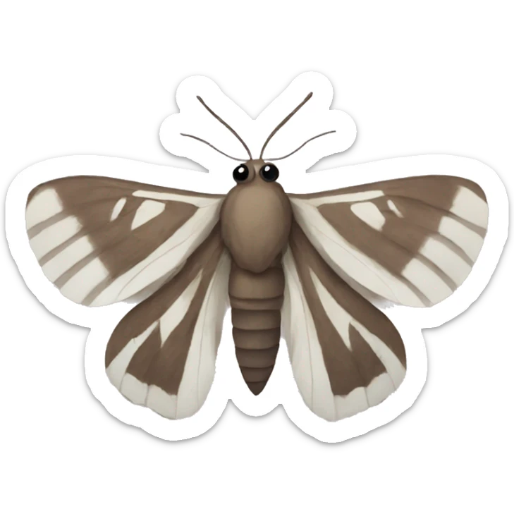 Moth sticker