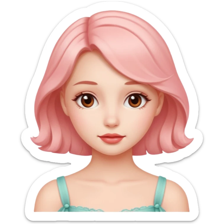 Girly femenino coquette delicado suave belleza  sticker