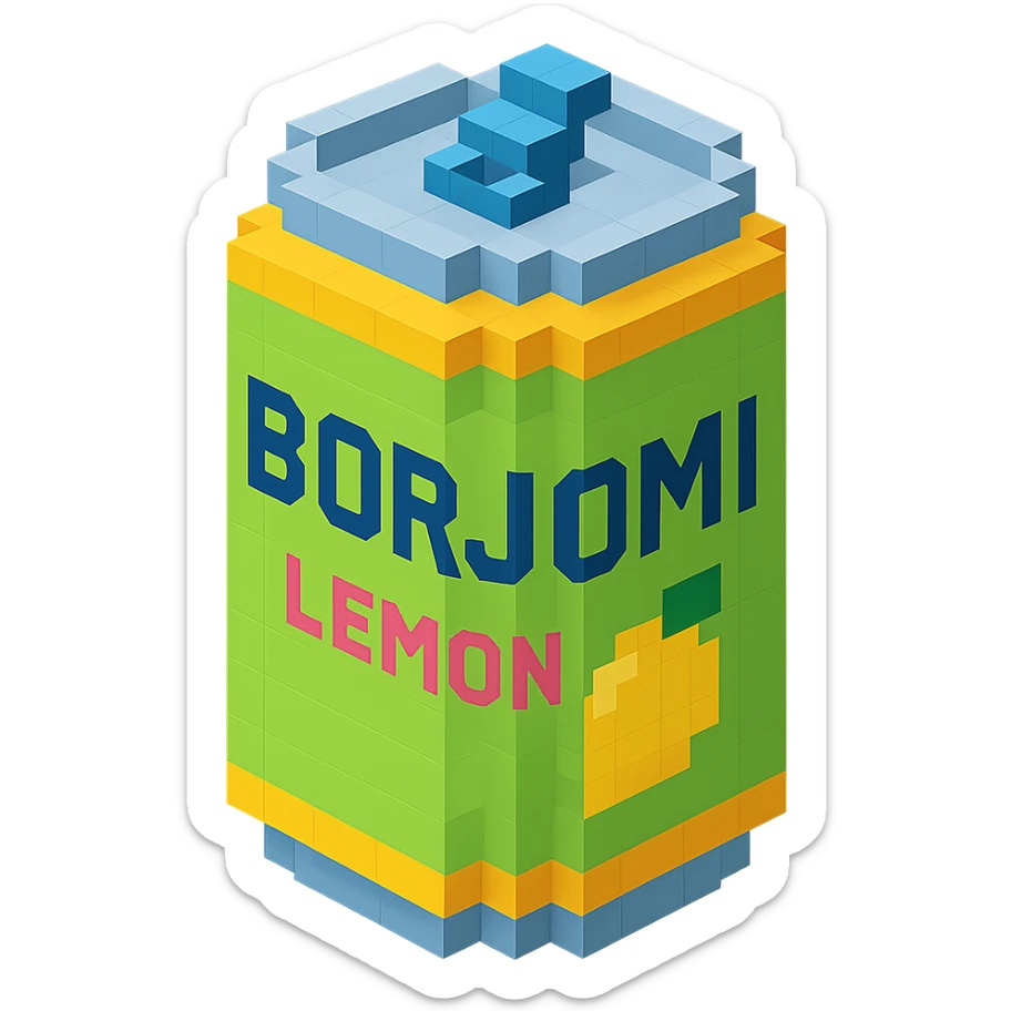 Borjomi lemonade sticker