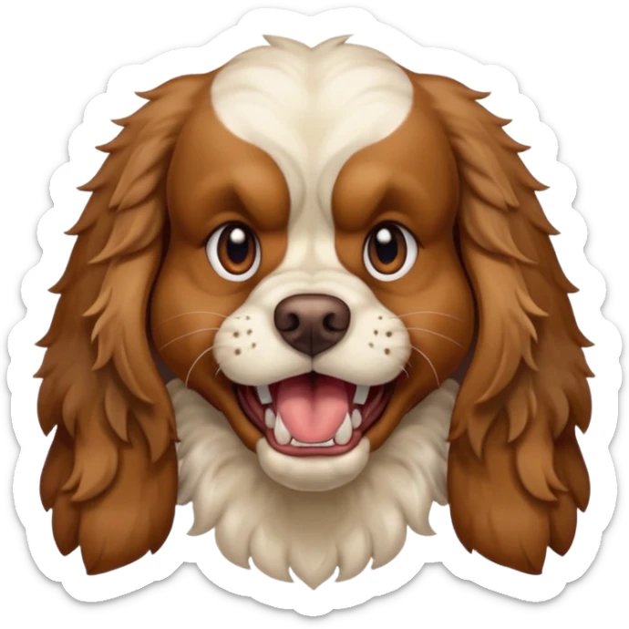 Angry cocker sticker