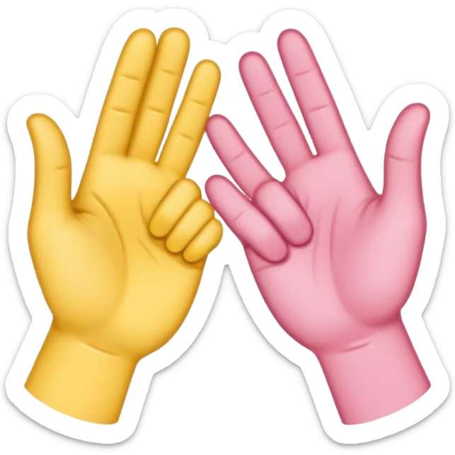 “2D yellow pinky-promise emoji, bold outline, transparent 1024×1024.”
 sticker