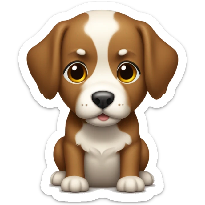 garoto criança  cabelo curto castanho cor de pele bege usando agasalho com um cachorro da rasa piti bul sticker