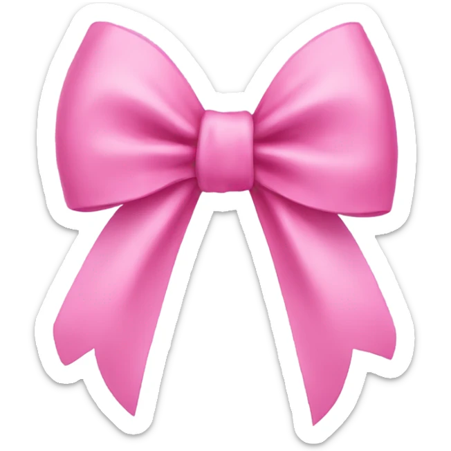 pink bow sticker