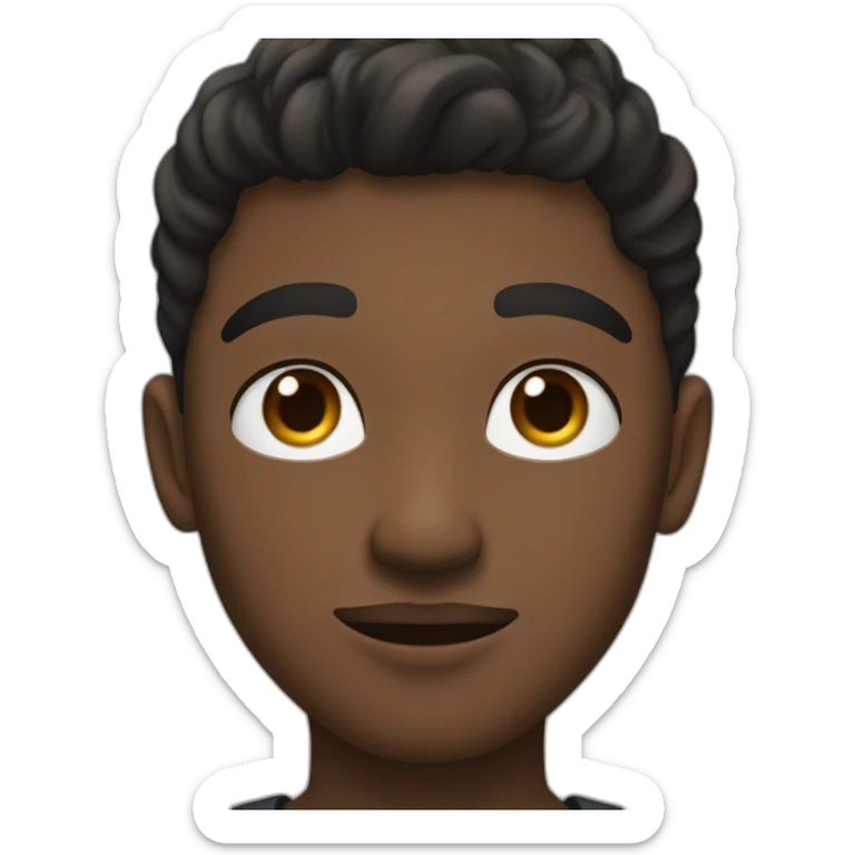 Jeune homme noir fermant les yeux en buvant du thé sticker