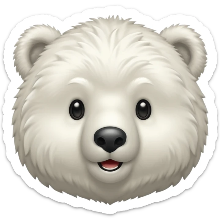 Puedes hacer un oso polar el cual este guiñendo el ojo de esta manera 😉 sticker