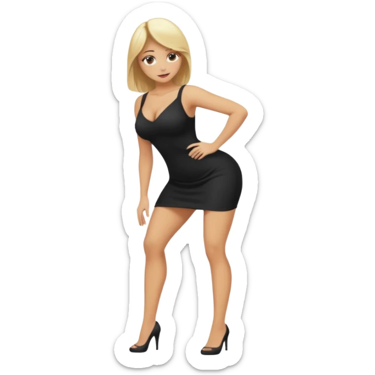 fullbody naked busty blonde pawg buxom bending over sfw sticker