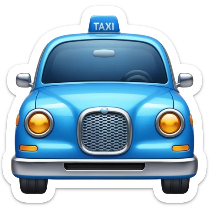 blue taxi sticker