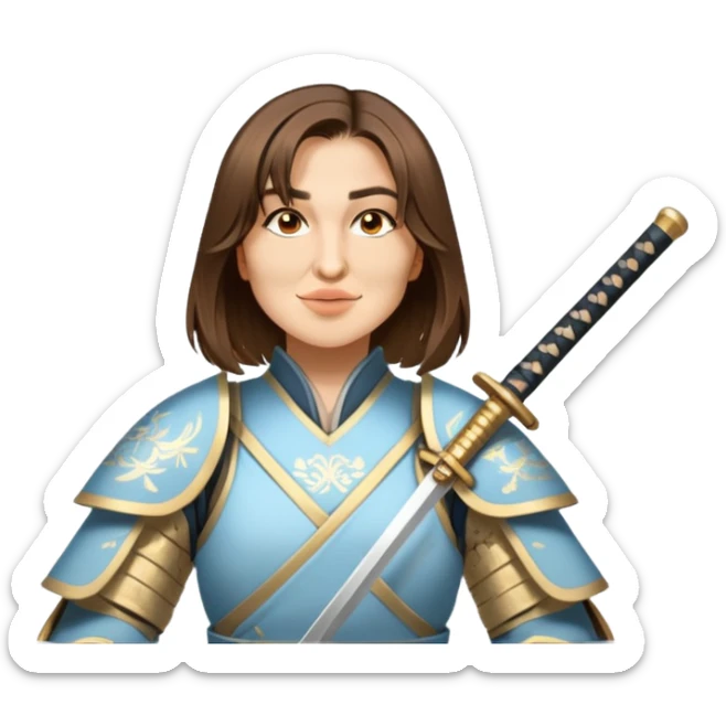 Elegant Samurai sticker