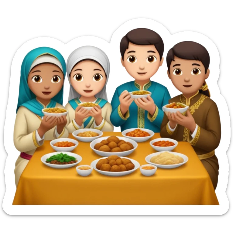 Job job job sahur and tung tung tung sahur sticker