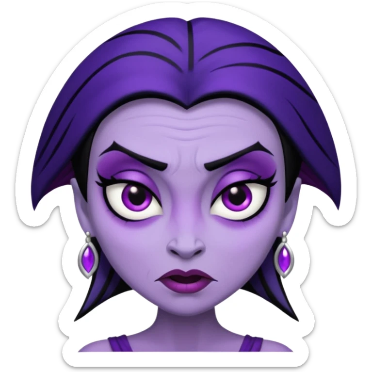 crea un emoji de Yzma de las locuras del emperador sticker