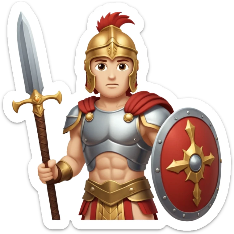 Achilles was the Greeks' finest warrior during the Trojan War. His mother, the nymph Thetis, dipped him in the River Styx to make him invulnerable in battle—except for his heel, where she gripped the baby. During the Trojan War, Achilles achieved fame by slaying Hector outside the city gates.  sticker